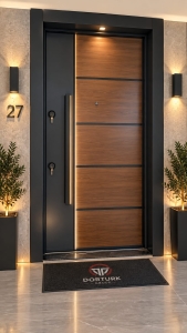 Model – Ahşap Görünümlü LED Detaylı Modern Kapı